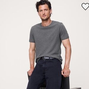 Banana Republic Tall Large Gray Men's Short Sleeve Tee